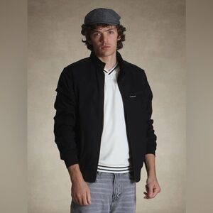 MEMBERS ONLY VTG CLASSIC ICONIC RACER BOMBER JACKET EUC BLACK MENS SZ 38